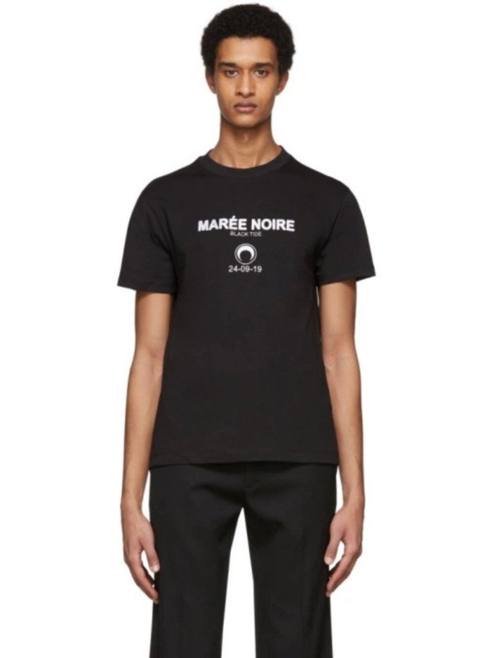Marine Serre Black Tide T-Shirt - sz XL
